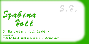 szabina holl business card